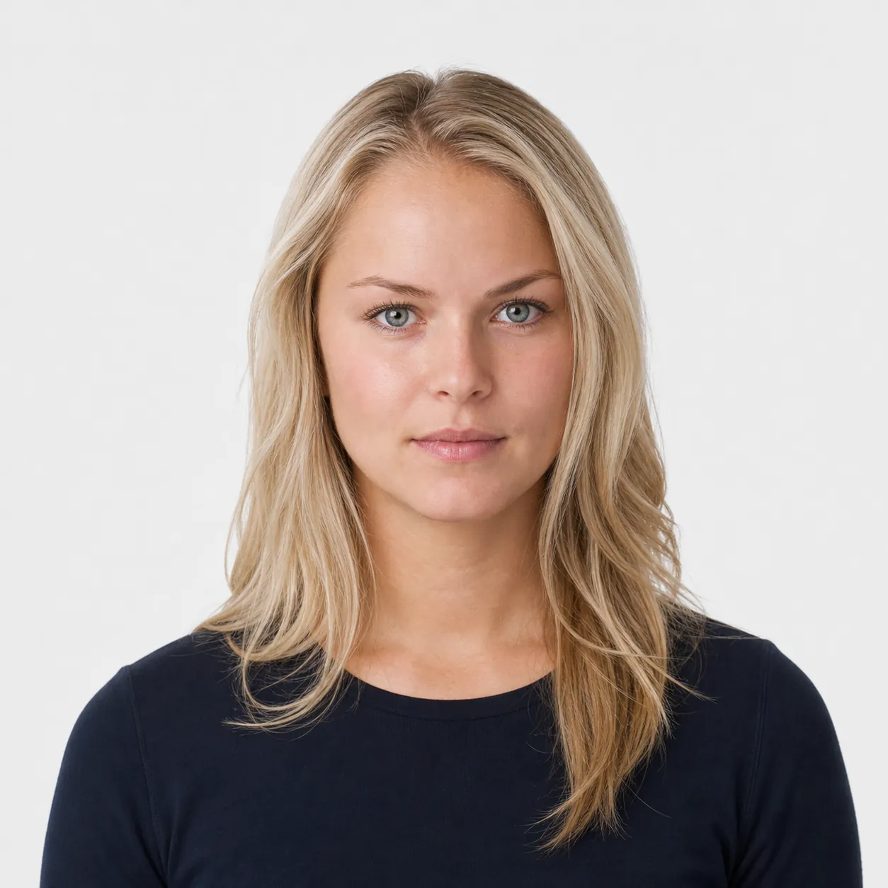 Compliant passport photo after processing